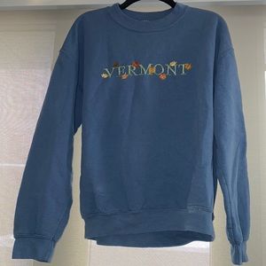Blue Vermont Crew Neck